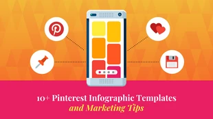 premium  Template: رأس مدونة Pinterest Infographics