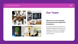Purple Pink Modern Simple Corporate Presentation - Pagina 2