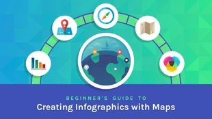 business  Template: Map Infographics Blog Header