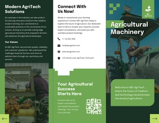premium  Template: Agricultural Machinery Brochure