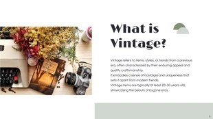Olive Green and White Vintage Presentation - Pagina 2