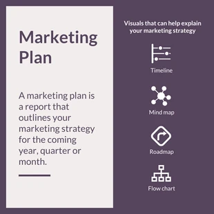 business  Template: Piano di marketing moderno Post su Instagram