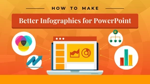 premium  Template: Bessere Infografiken für PowerPoint-Blog-Banner