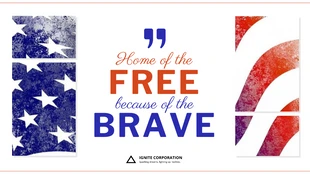Free  Template: Firmen-Tribut zum Memorial Day: Inspirierende Zitate Präsentation