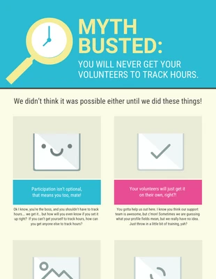 premium  Template: Mito desmentido: Seguimiento de las horas de voluntariado