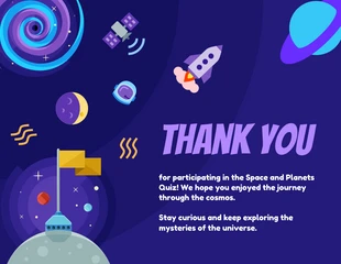 Purple Space and Planets Quizzes Presentation - Seite 5
