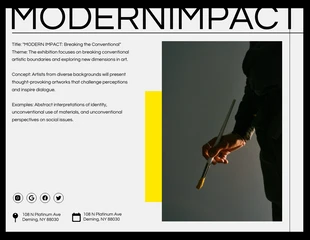 Modern Art Exhibition Proposal Presentation - Página 2