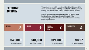 Daily Investment Portfolio Performance Presentation Template - Pagina 2