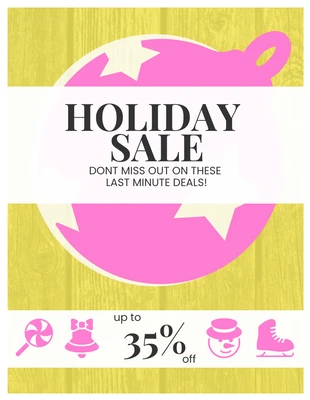 Free  Template: Holiday Sale
