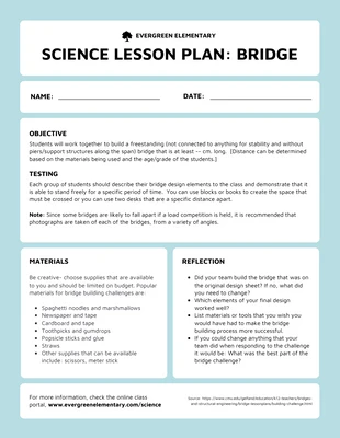 premium  Template: Science Lesson Plan