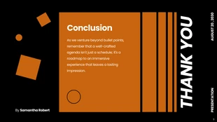 Simple Dark Orange Agenda Presentation - Pagina 5