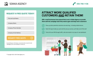 premium  Template: Agency B2B Services Quote Landing Page