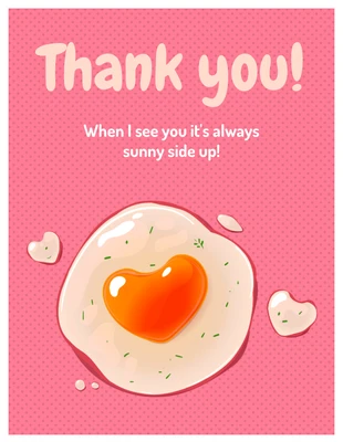Free  Template: Funny Loving Thank You Card