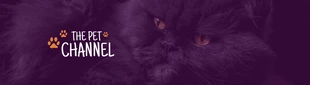 Free  Template: Pet Channel YouTube Banner
