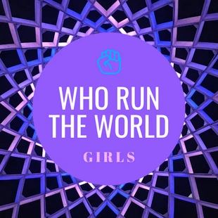 Free  Template: Mädchen führen die Welt Instagram Post