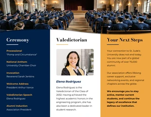 Graduation Brochure Template - Page 2