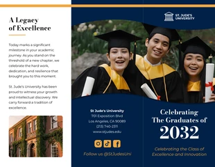 Free Template: Graduation Brochure Template