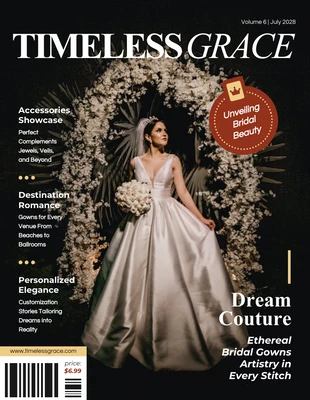 business  Template: Revista de casamento elegante e minimalista