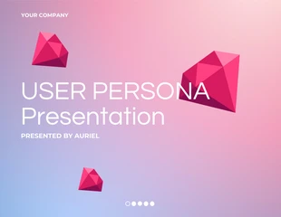 Free  Template: Gradient User Persona Presentation