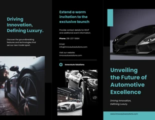 Free  Template: Automotive Model Launch Brochure