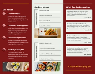 Boxed Lunch Catering Brochure - صفحة 2
