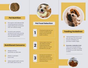 Pet Food & Nutrition Guide Brochure - Página 2