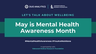 Workplace Mental Health Awareness Month Presentation - Página 1
