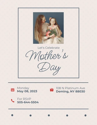 Free  Template: Simple Greeny Mother's Day Flyer