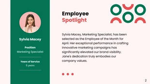 Employee of the Month Announcement Company Presentation - Pagina 2