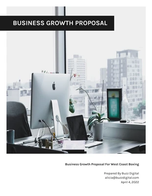 business  Template: اقتراح بسيط للاستشارات B2C