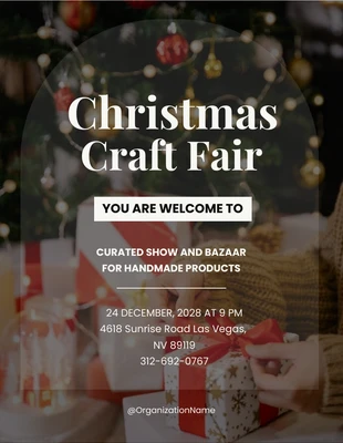Free  Template: Christmas Craft Fair