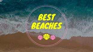Free  Template: Banner del blog sulla spiaggia delle conchiglie