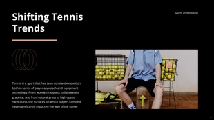 Modern Black and Green Tennis Sports Presentation - Seite 3