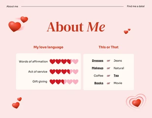 Pink Heart Illustration Valentines Day Presentation - Página 3