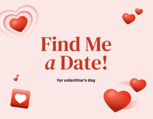 Free  Template: Pink Heart Illustration Valentines Day Presentation