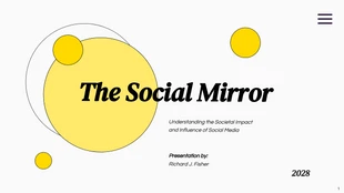 business  Template: Apresentação Mídia social simples amarelo pastel