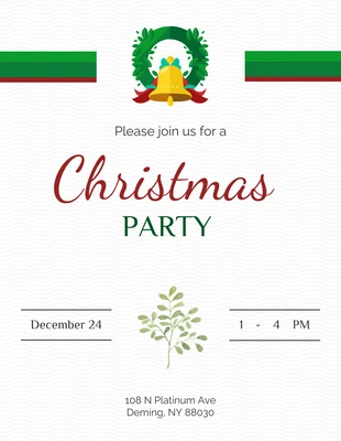 Simple Minimalist Christmast Invite