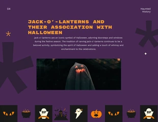 Black Purple Haunted History Halloween Presentation - Seite 4