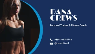 premium  Template: Personal Trainer Business Card_new