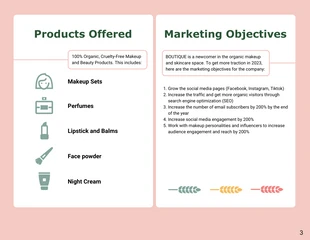 Muted Color Marketing Summary Report Template - صفحة 3