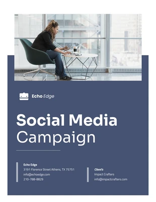 business  Template: Vorschlag für eine Social-Media-Kampagne