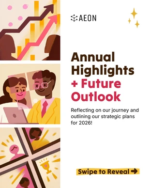 Free Template: Annual Highlights and Future Outlook Social Carousel