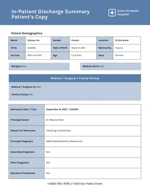 business  Template: Medical Report Template