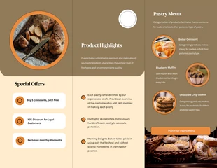 Breakfast Pastries Bakery Brochure - Página 2