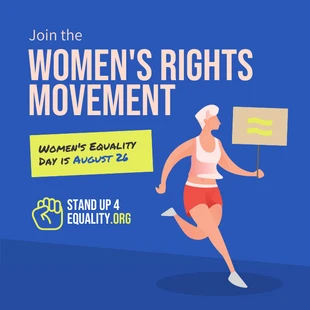 Free  Template: Marcha de las Mujeres Instagram