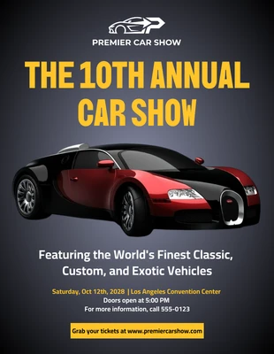 Free  Template: Car Show Flyer Template
