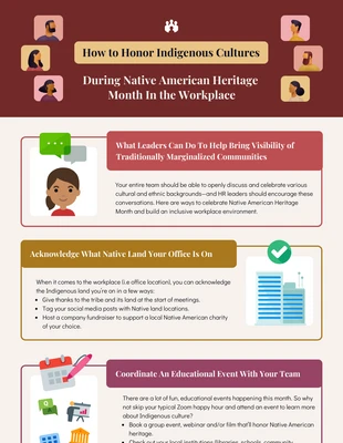 Free  Template: Infografik der amerikanischen Ureinwohner