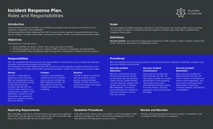 Free  Template: Cybersecurity Incident Response Plan Template