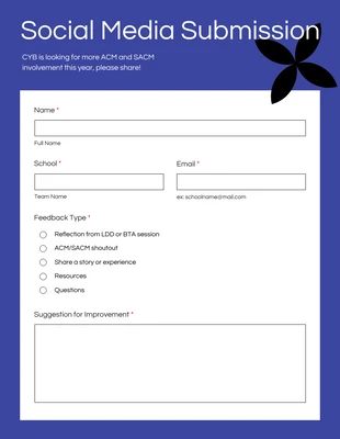 Free  Template: Modern Blue Lead Generation Forms