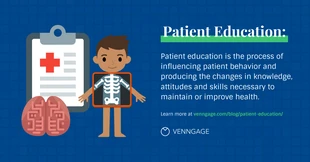 Free  Template: Patient Education Healthcare Twitter Post